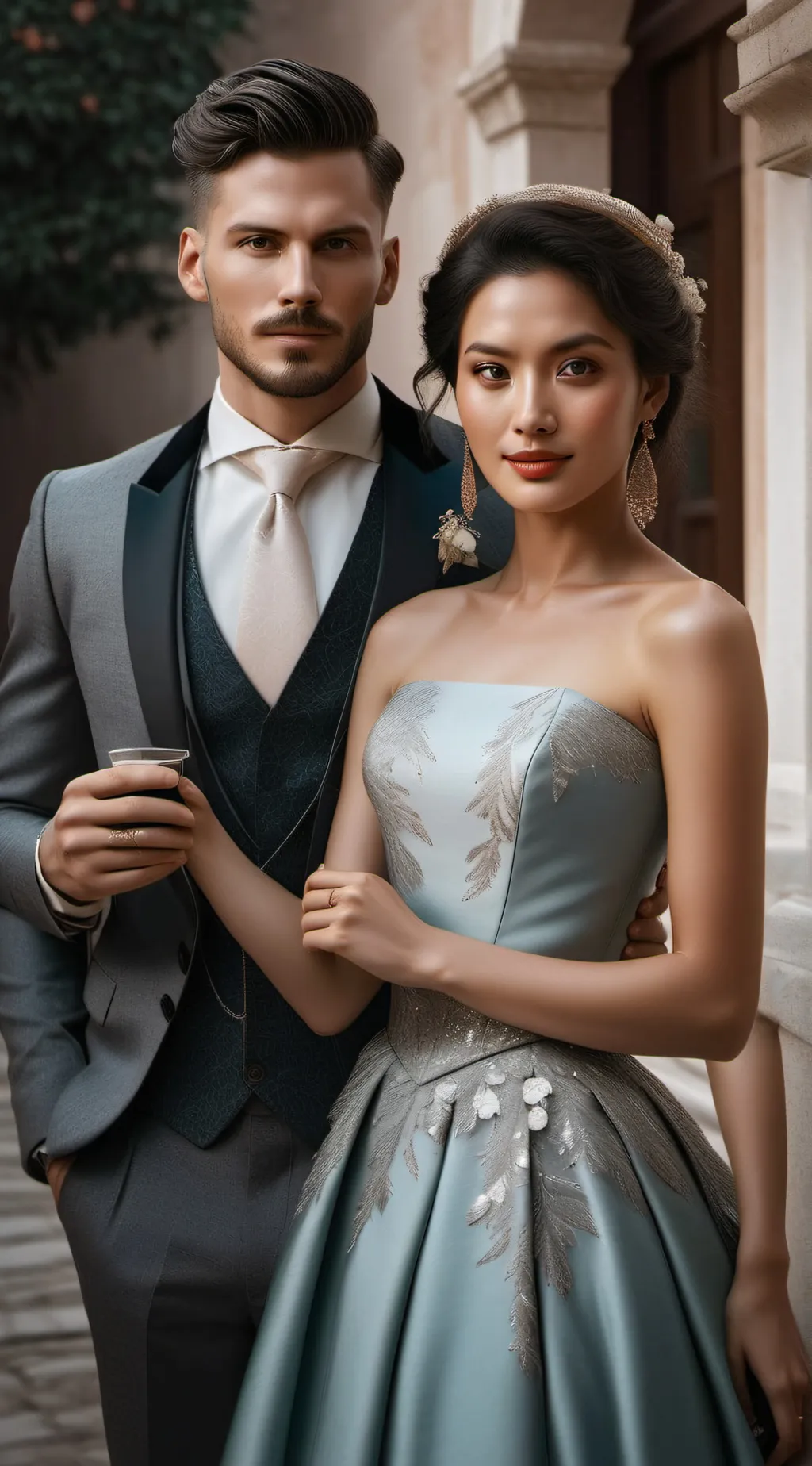 ai character: boy girl background