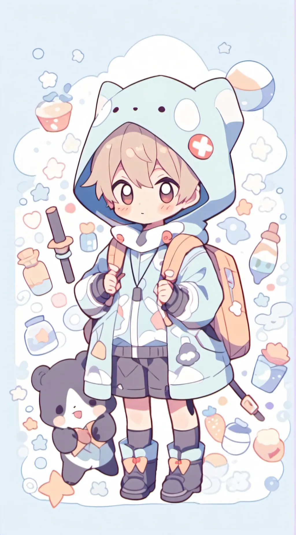 ai character: Ojiro  background