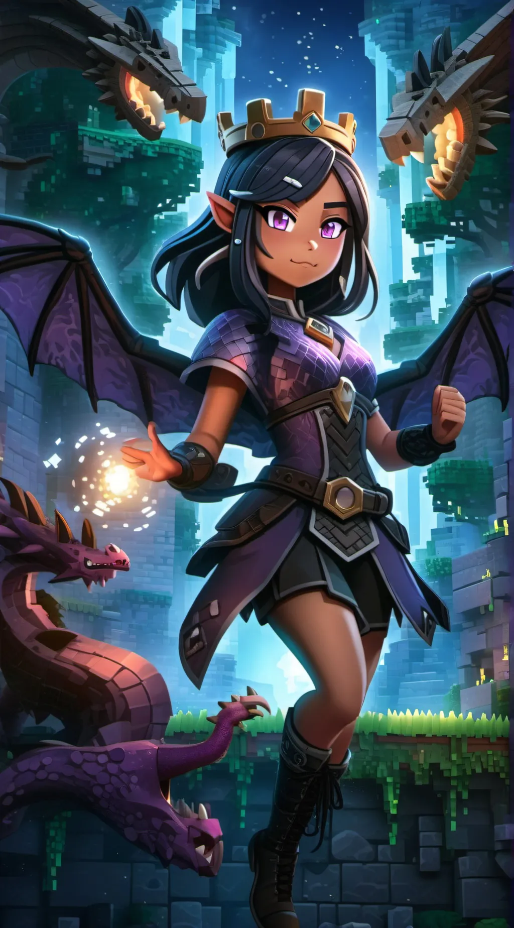 ai character: dragon queen aph background