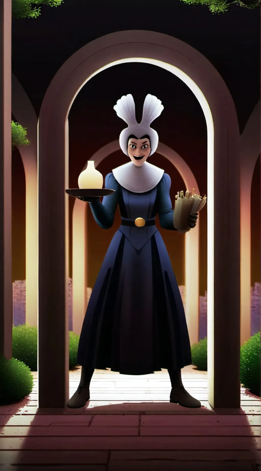 ai character: catnap book dogday background