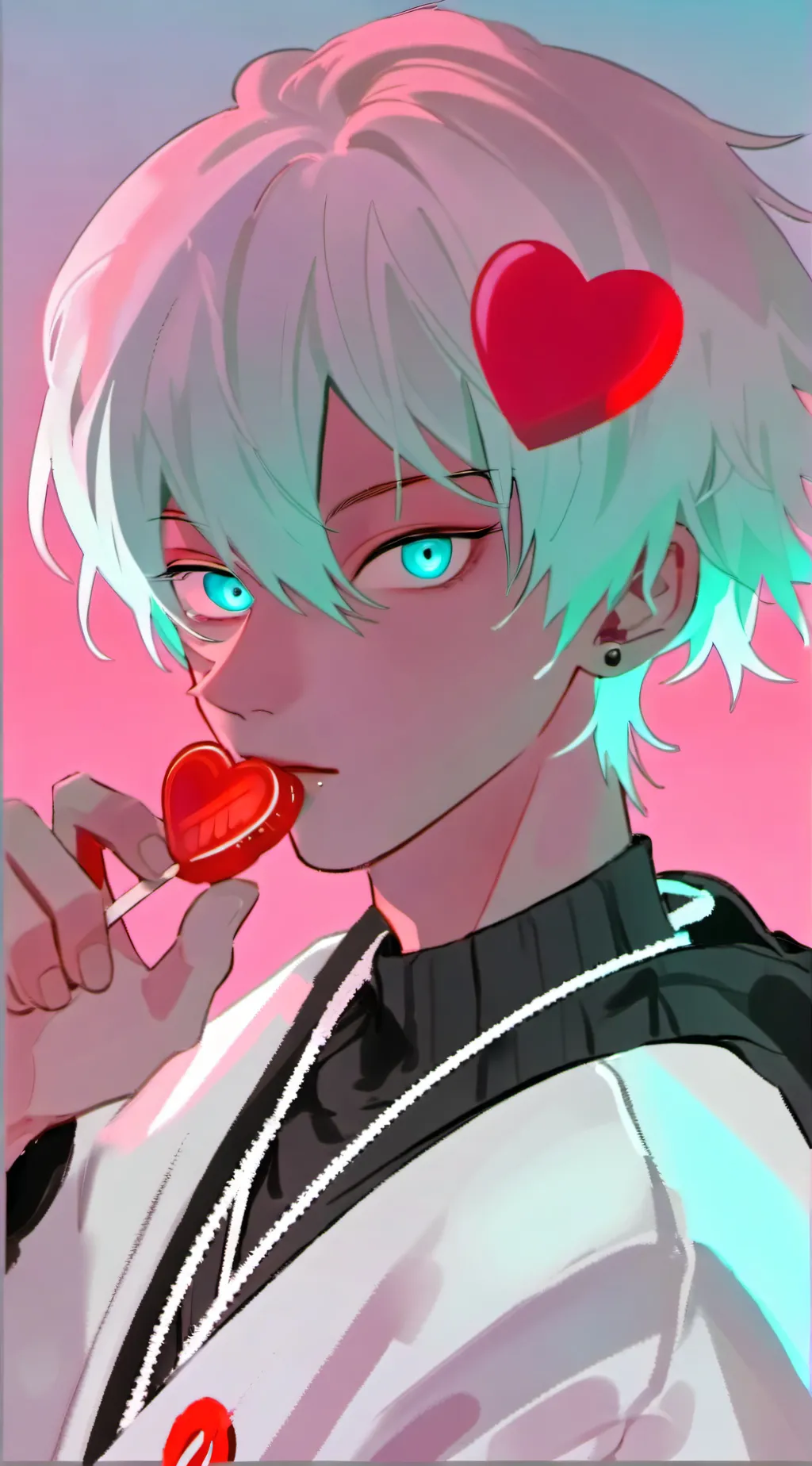 ai character: Aqua background