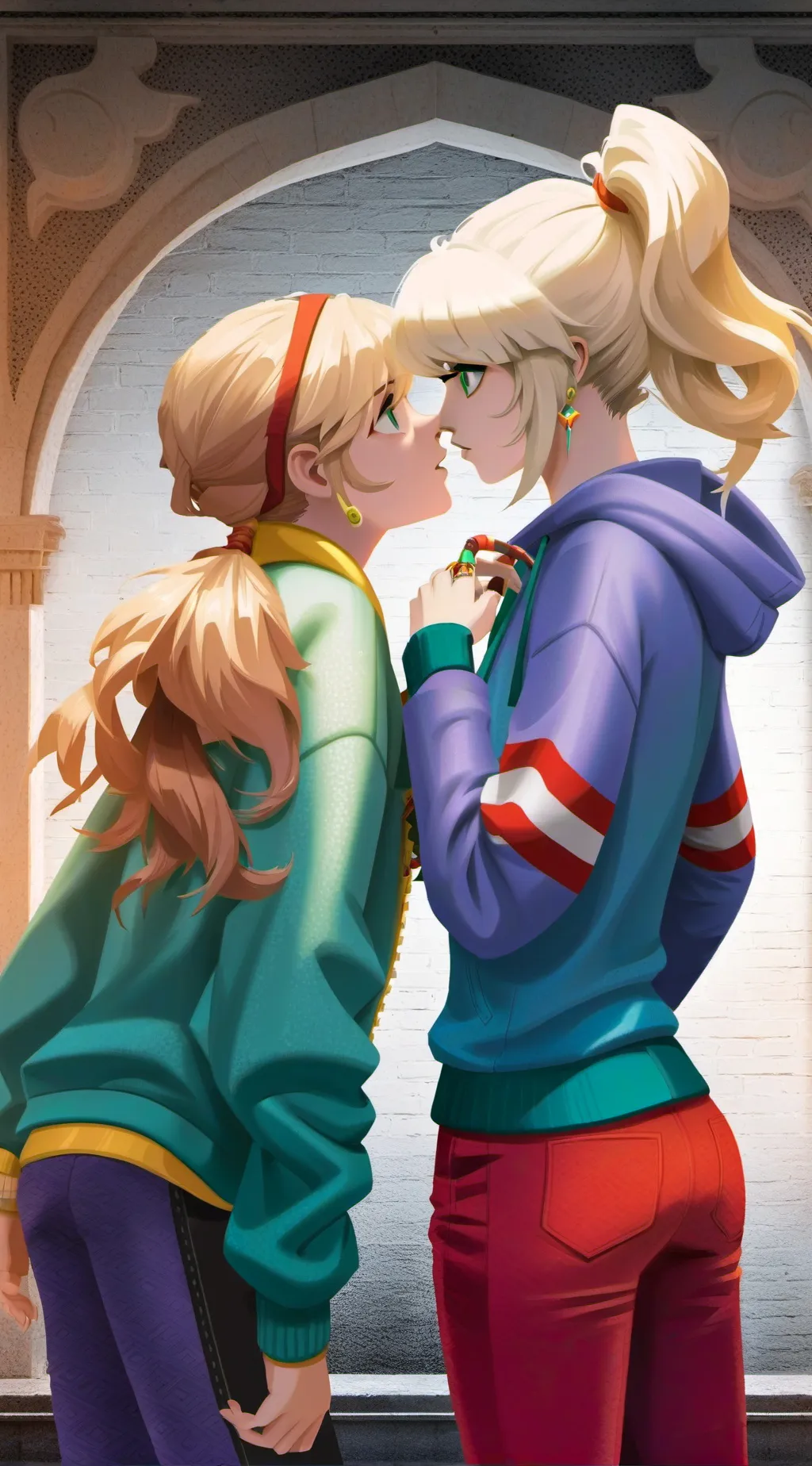 ai character: annie X livvy background