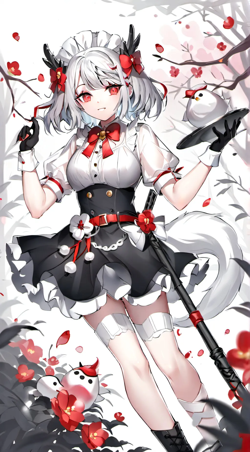 ai character: SUS MAID background