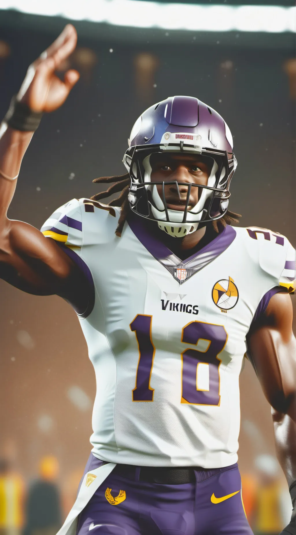 ai character: Justen Jefferson background