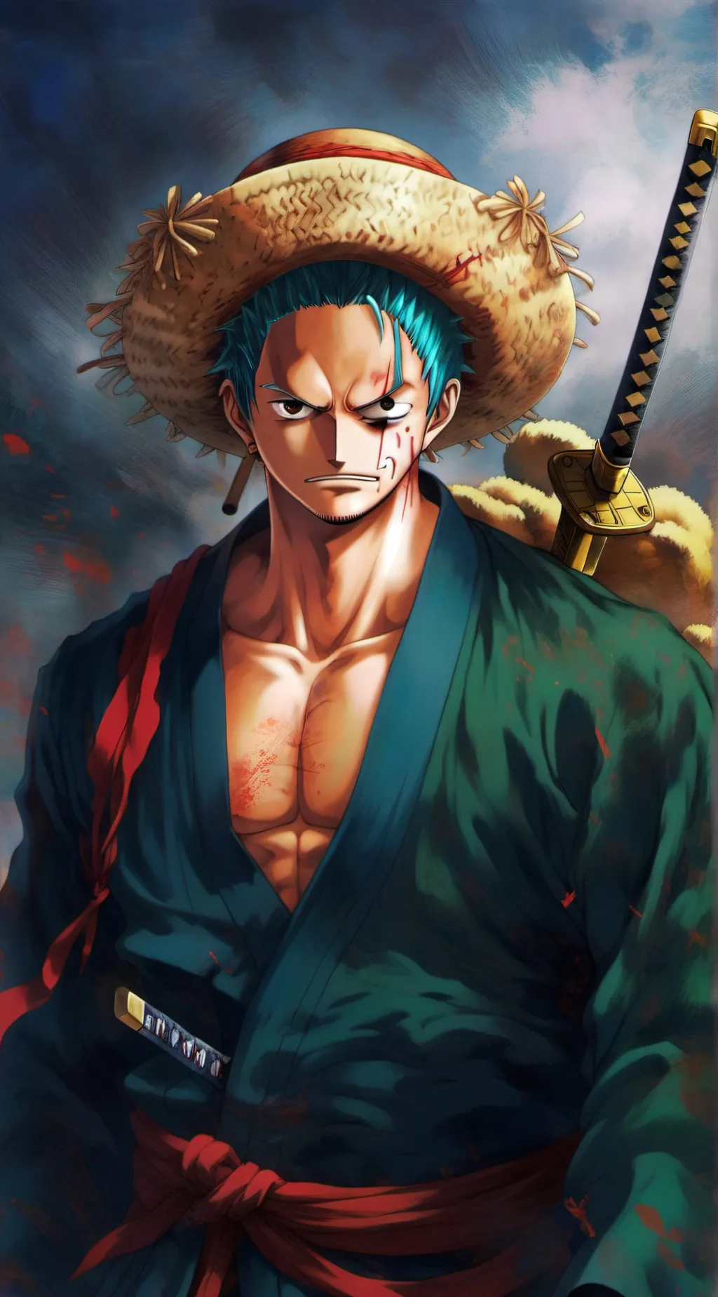 ai character: Zoro background