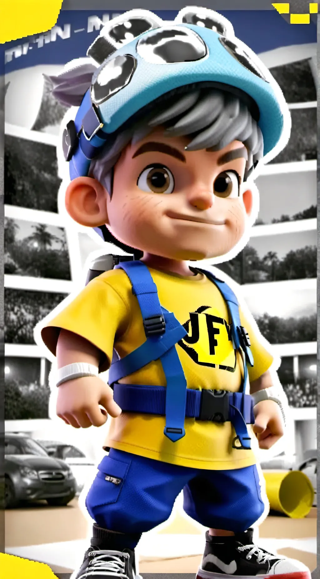 ai character: Jeffy background