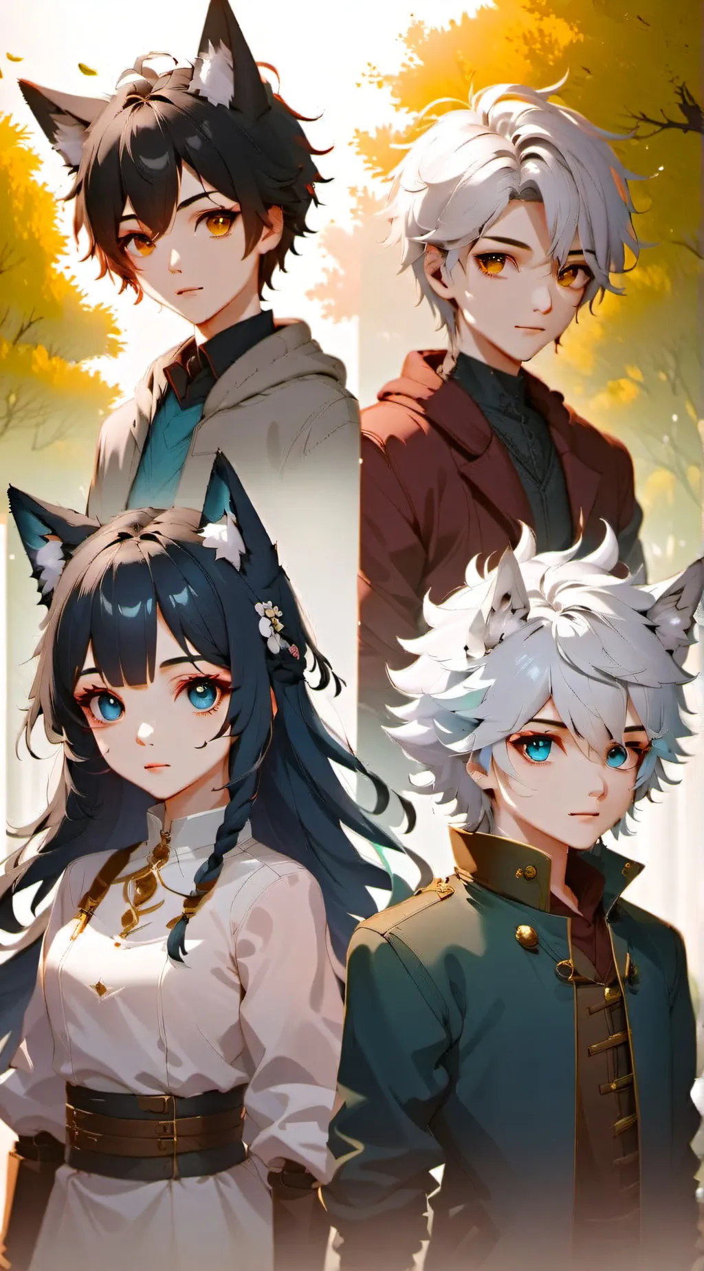 ai character: Wolf packs background