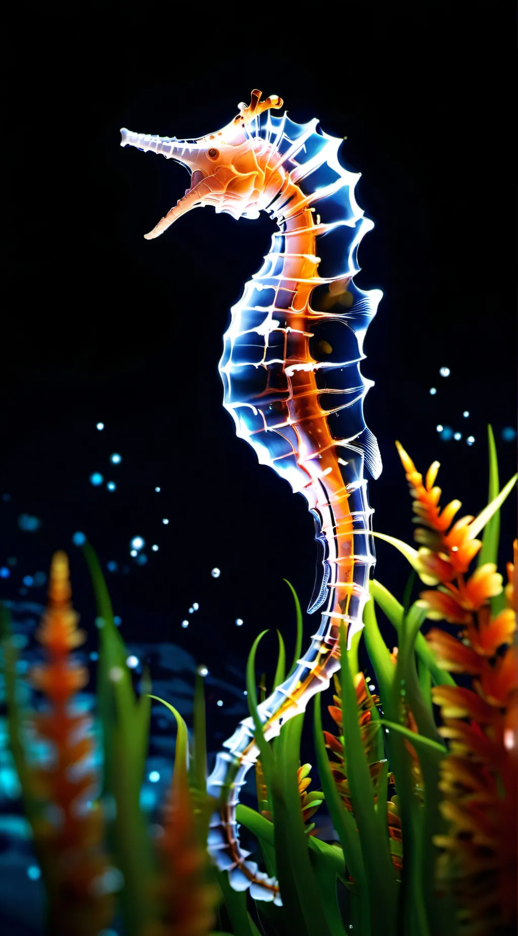 ai character: Gracie(seahorse) background