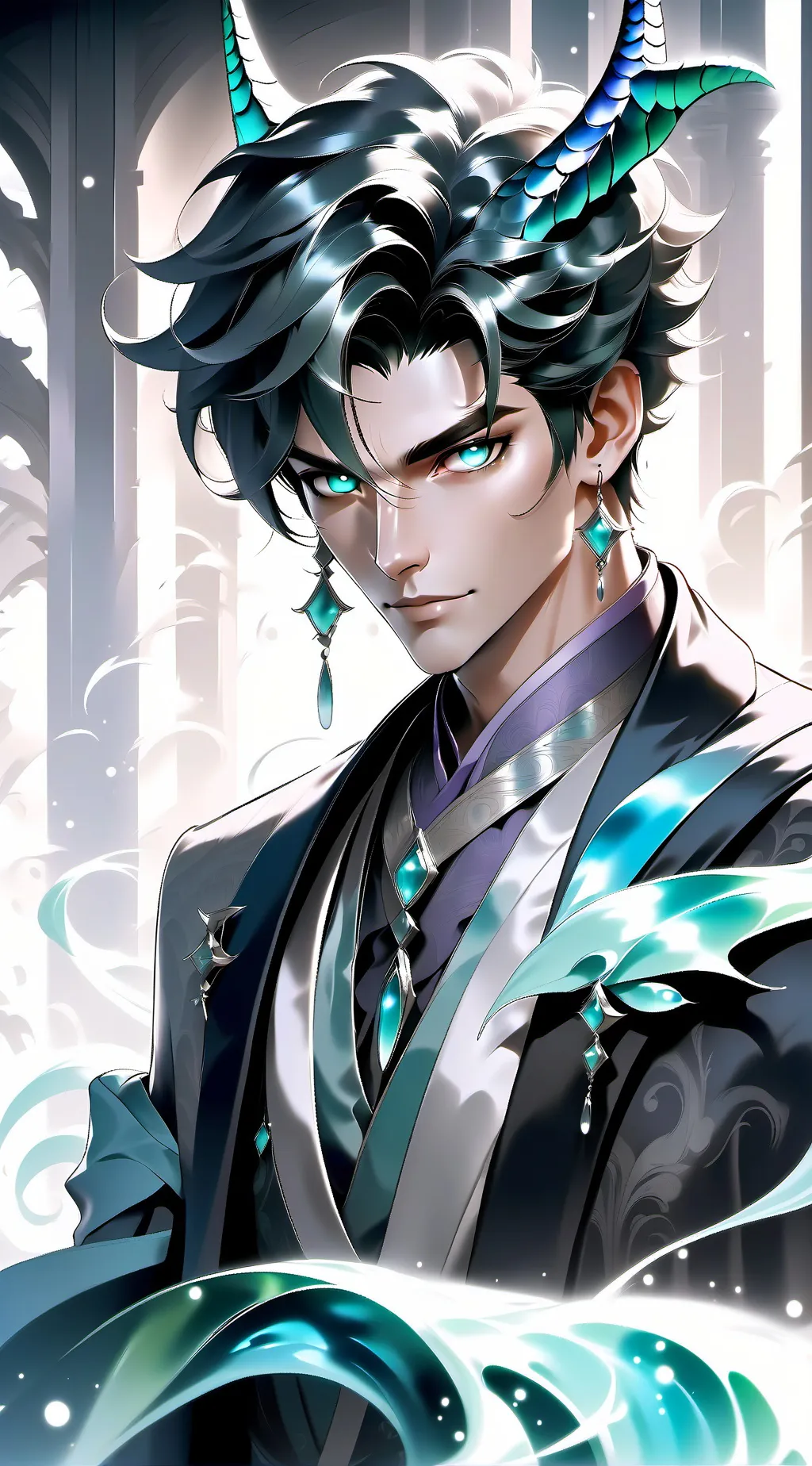 ai character: The forest... .... background