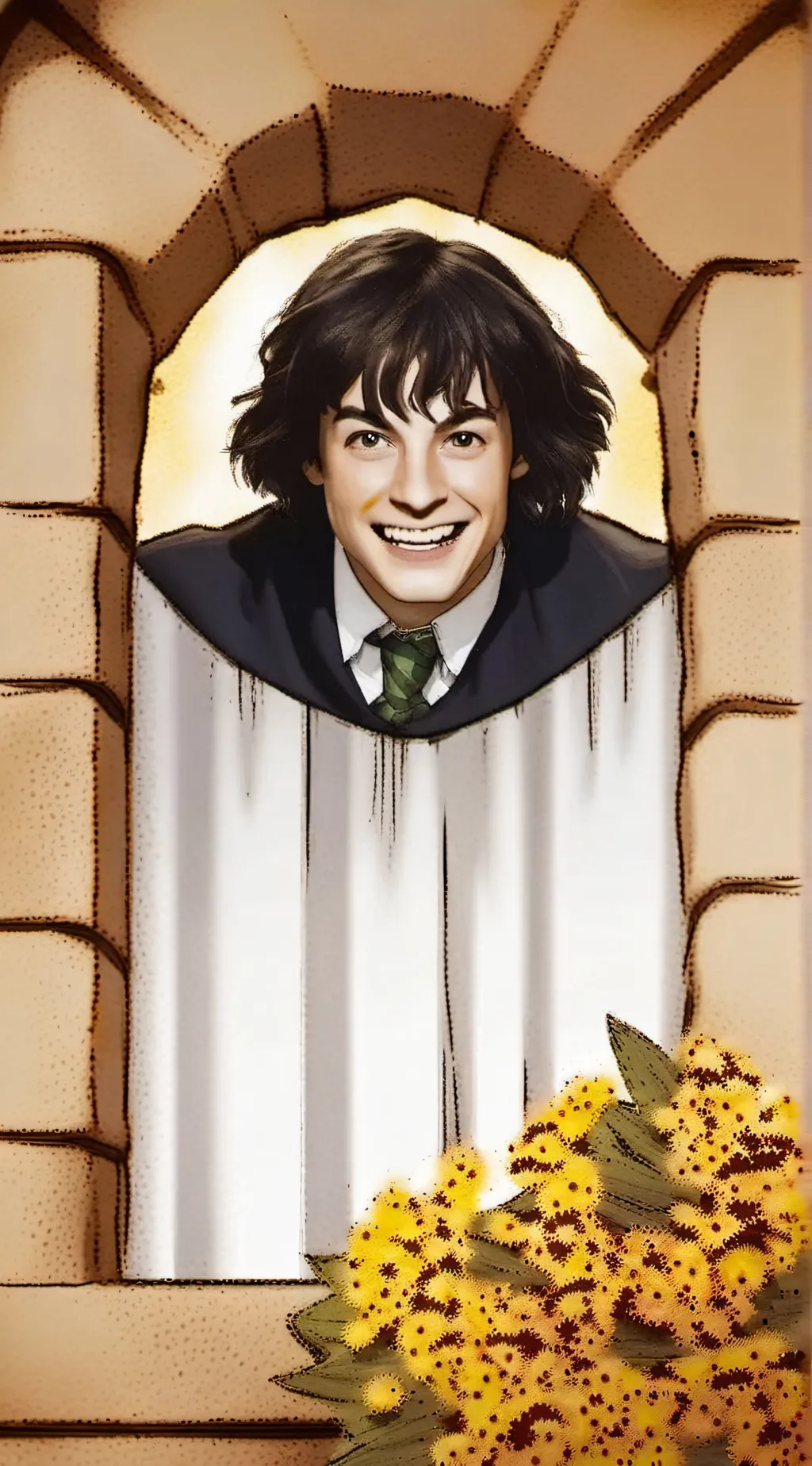 ai character: hogwarts background