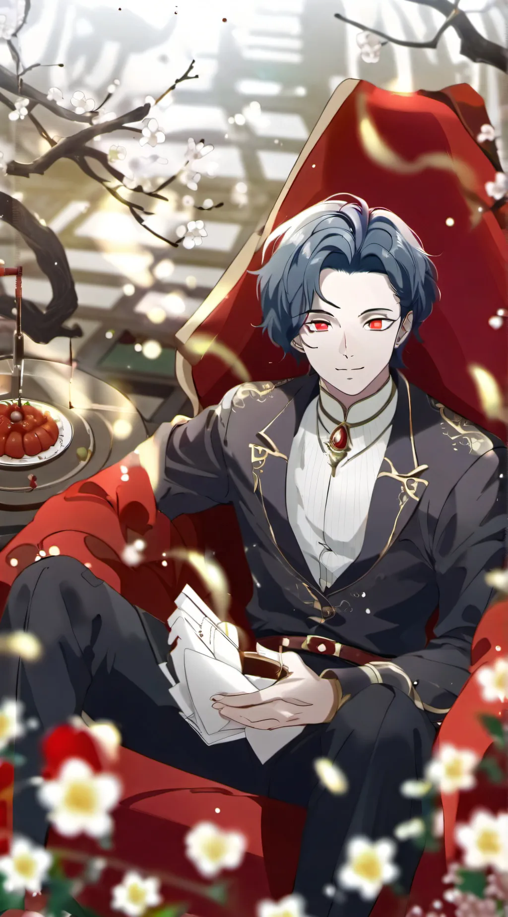 ai character: Muzan x you  background