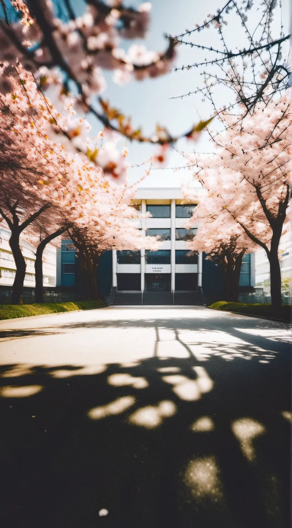 ai character: Anime School background