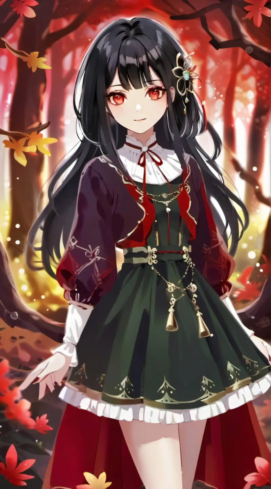 ai character: Scarlet background