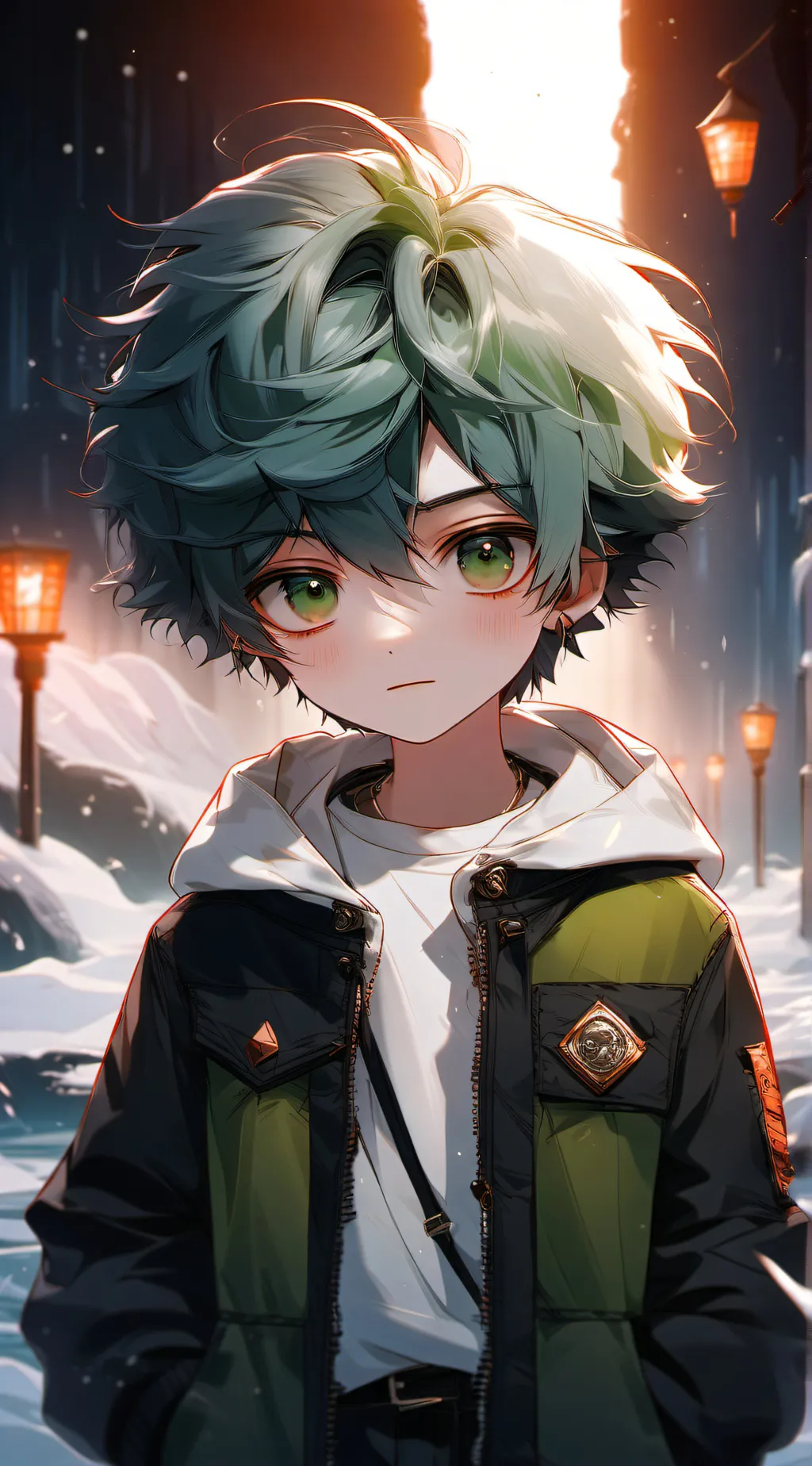 ai character: MHA deku ❤️ U! background