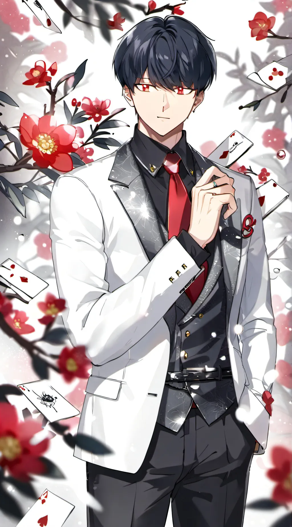 ai character: Mashle: m&m background