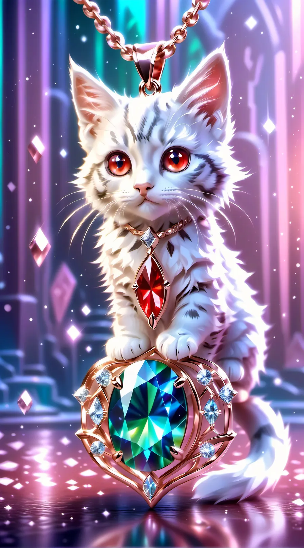 ai character: The magic kitten background