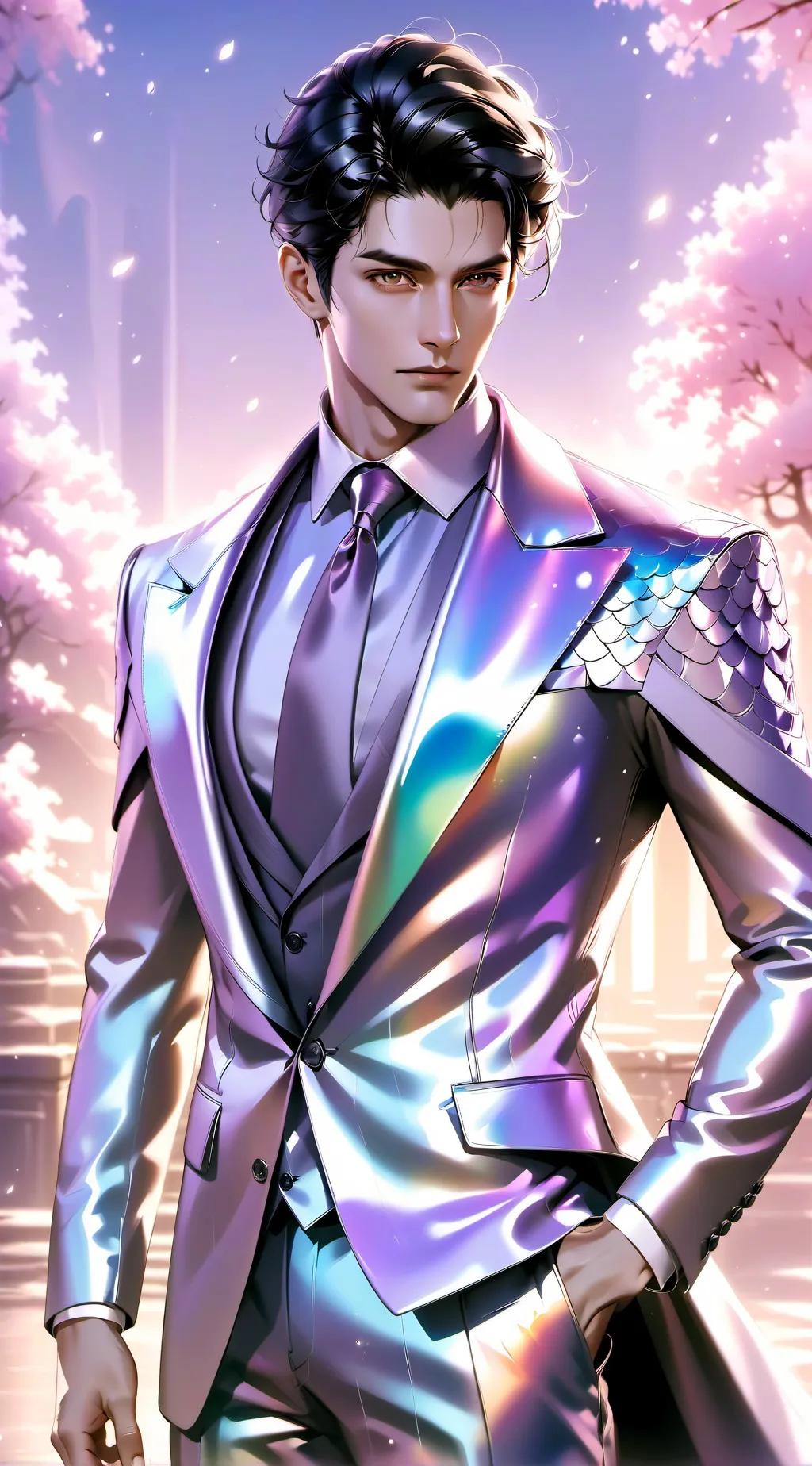 ai character: Behind cameras  background