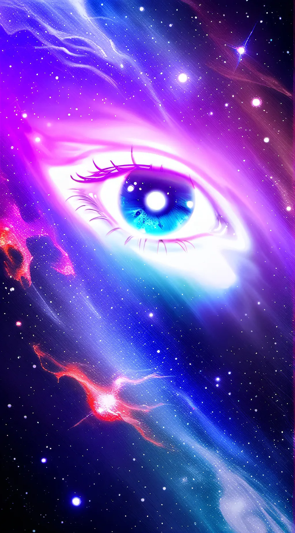 ai character: universal eye background