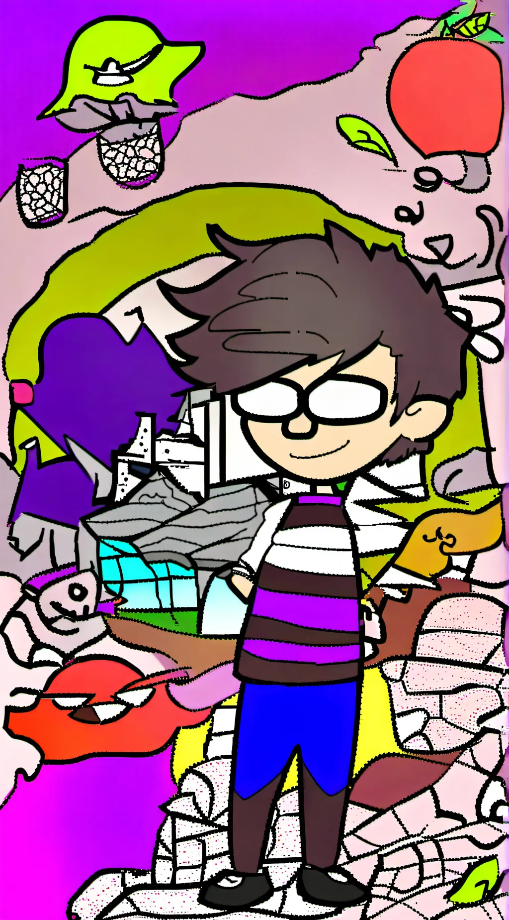 ai character: the moon goats background