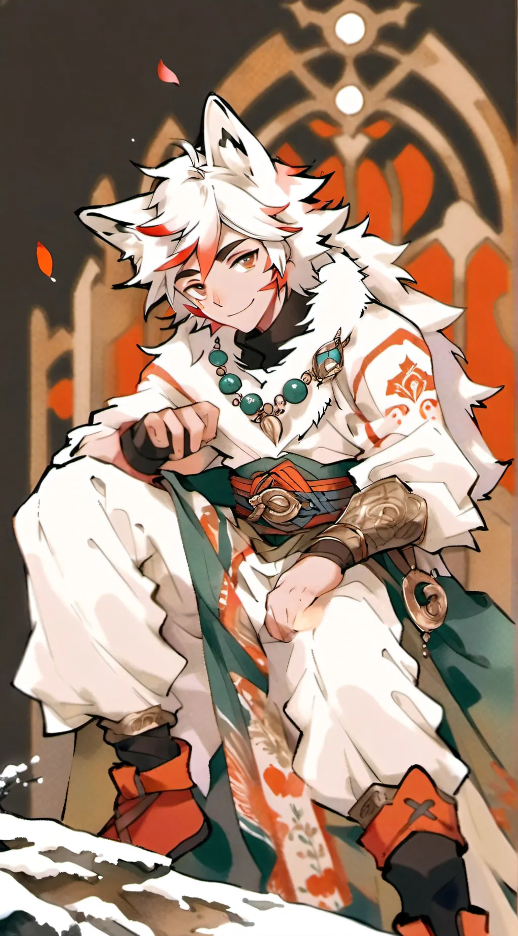 ai character: Wolf Doma  background