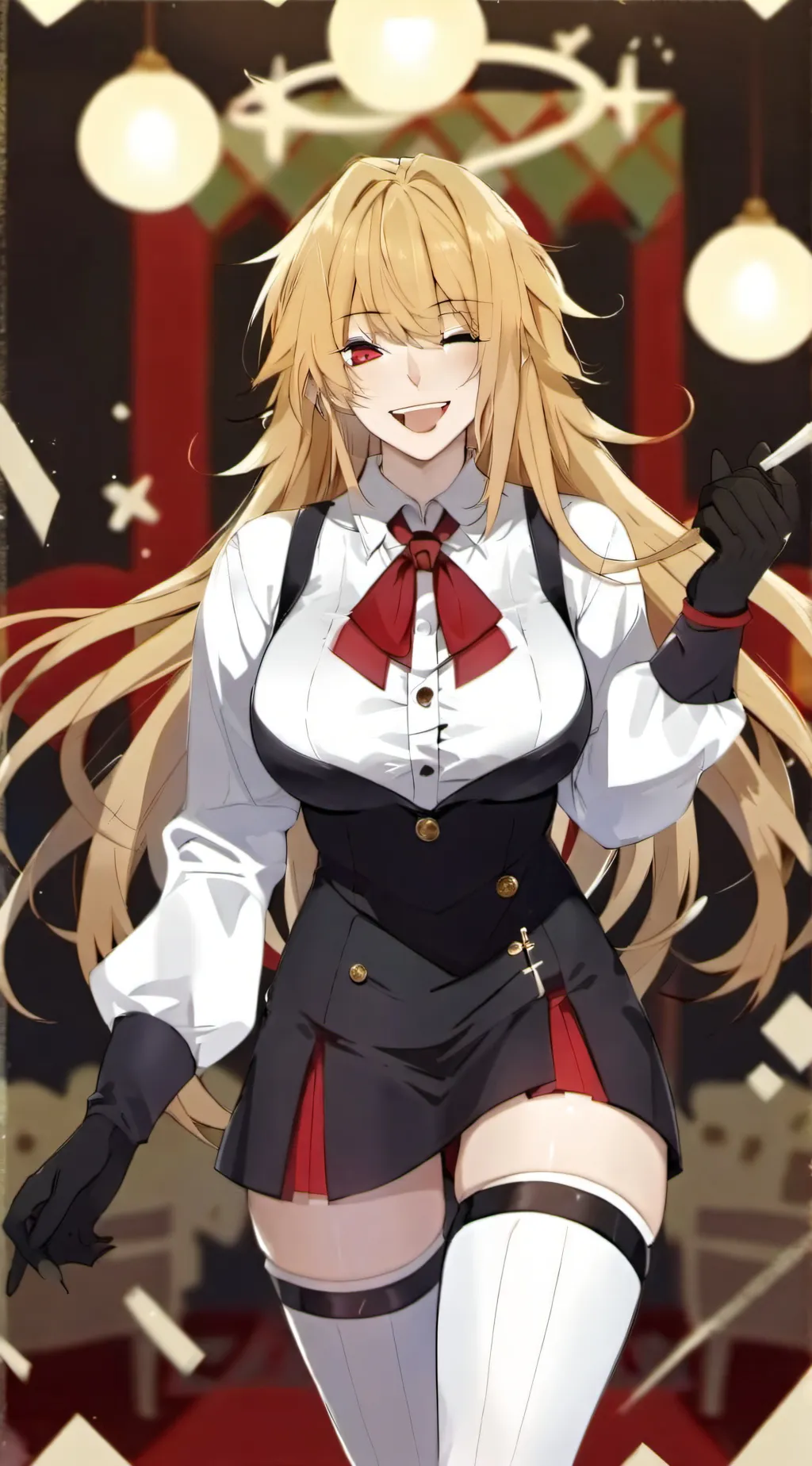 ai character: Denji as a girl background