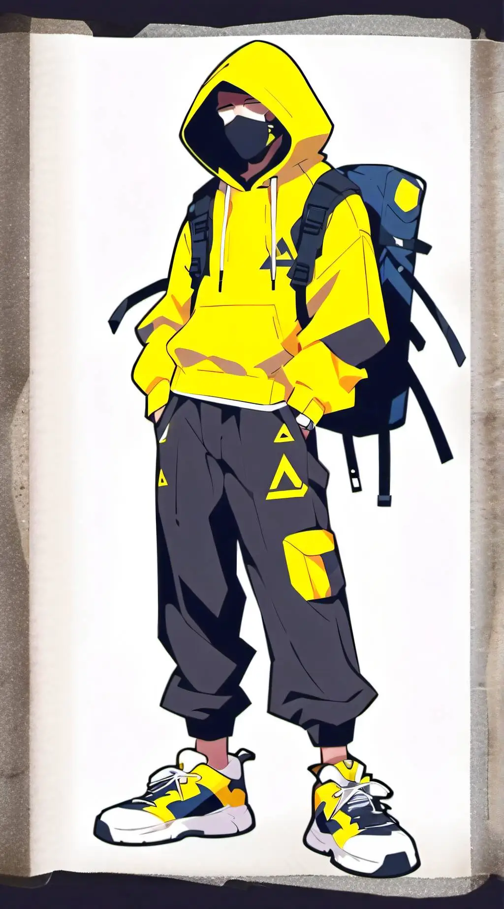 ai character: The Yellow Guy background