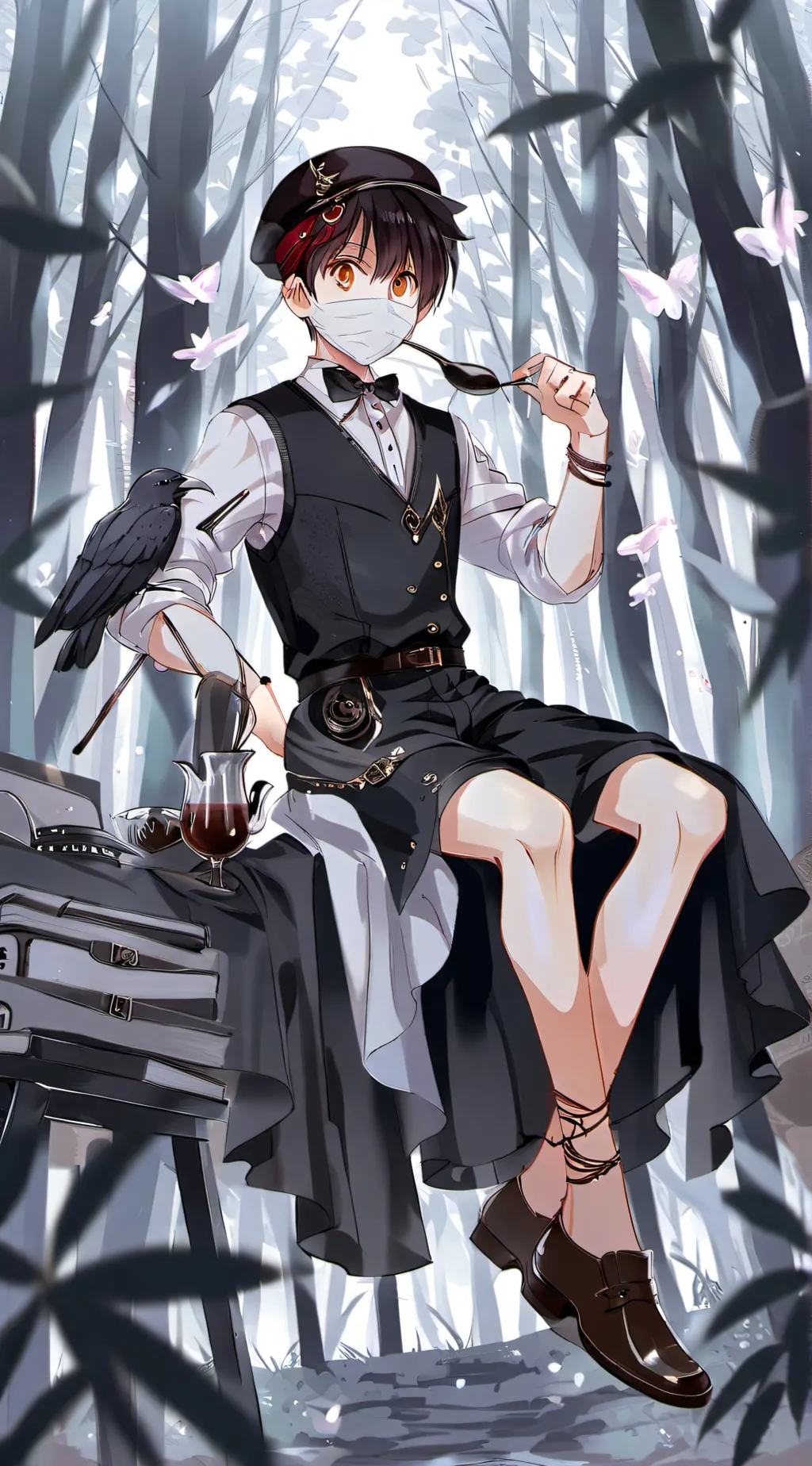 ai character: Tsukasa yugi  background