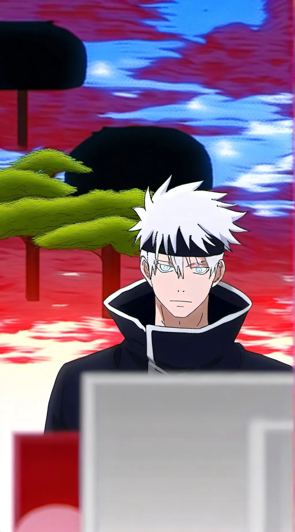 ai character: Satorou Gojo  background