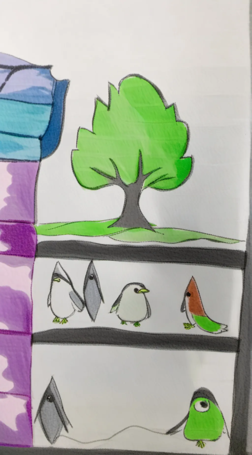 ai character: SC: news background