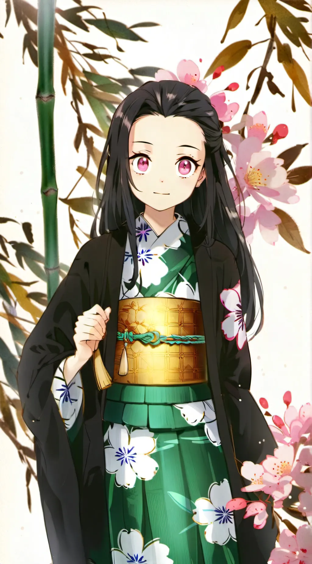 ai character: Nezuko background