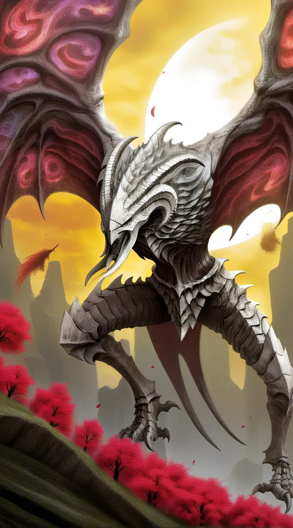 ai character: Crusted  background