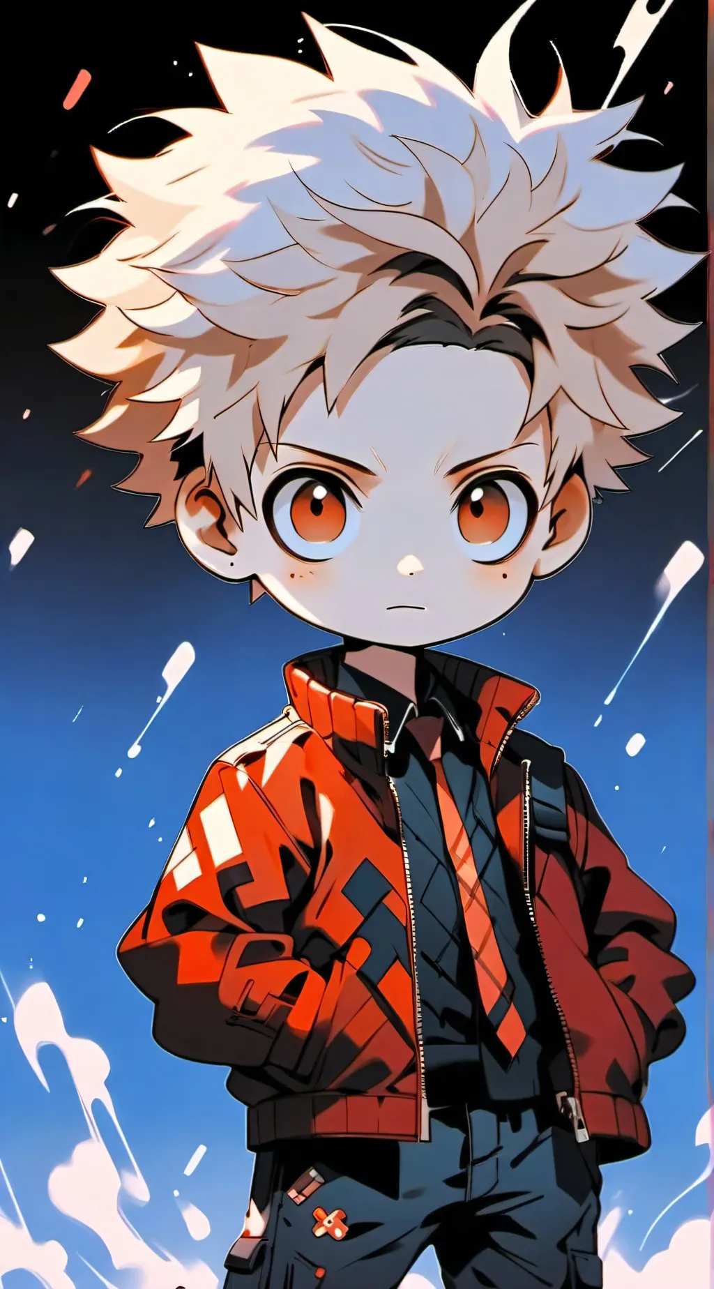ai character: MHA baby bakugo background