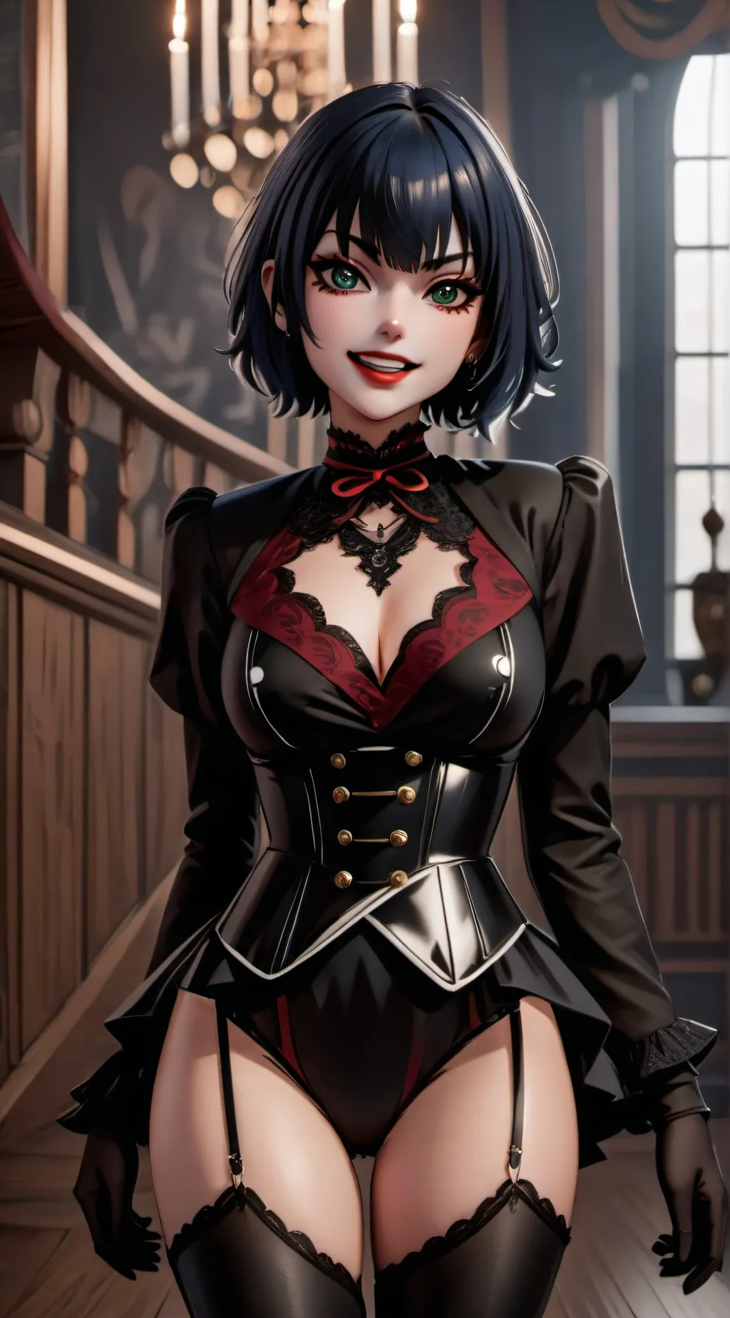 ai character: Courtesan Noire background