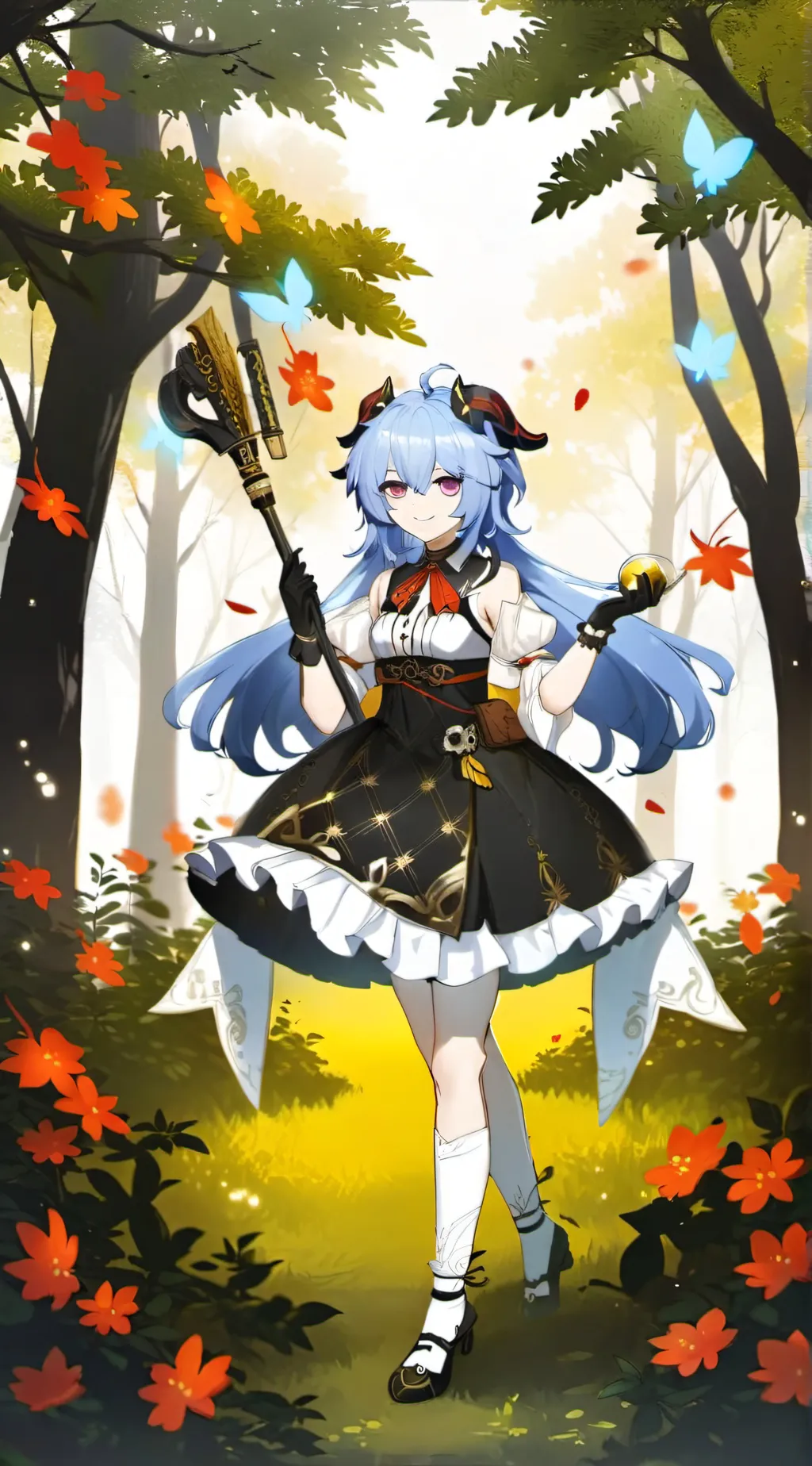 ai character: Ganyu background