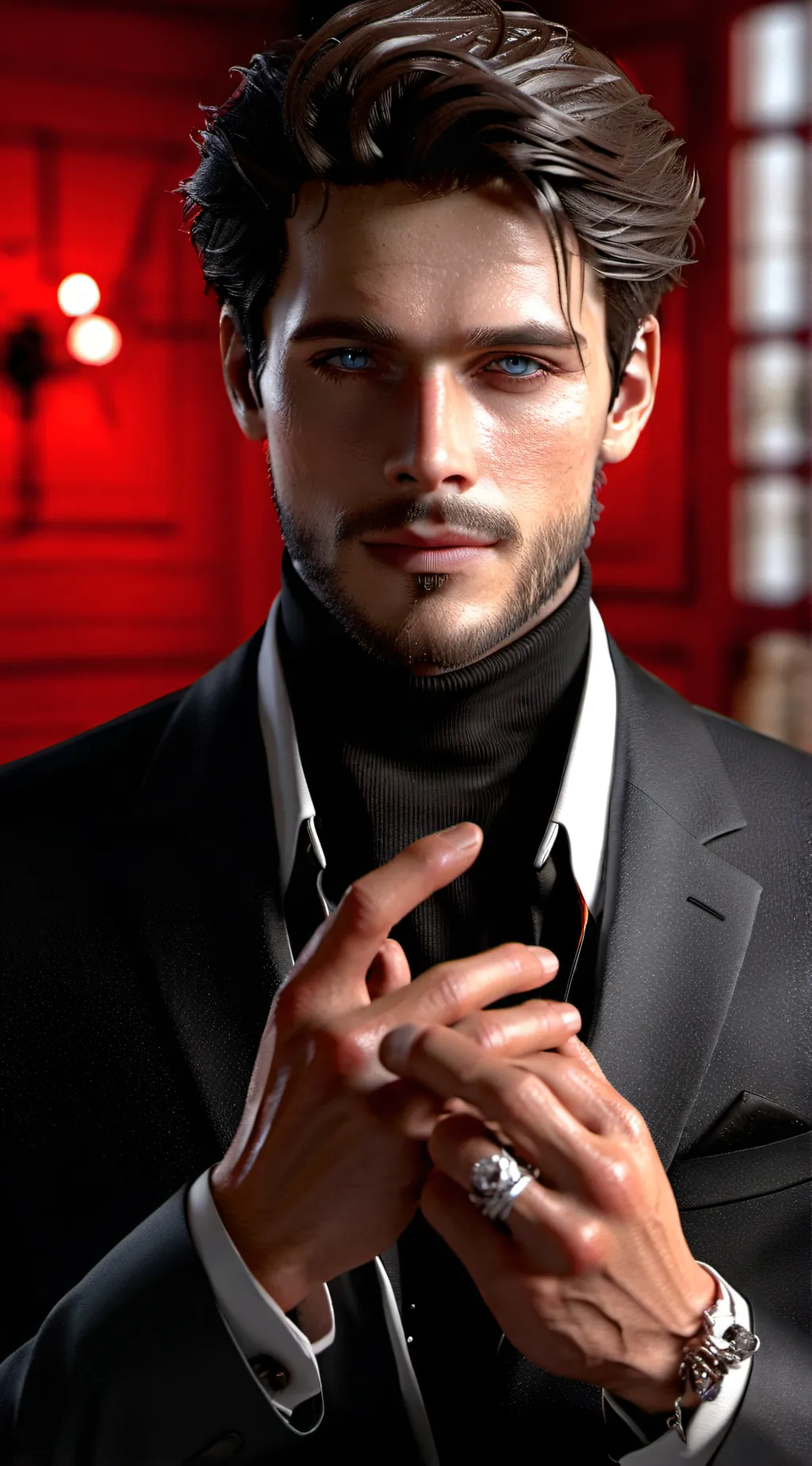 ai character: August  background