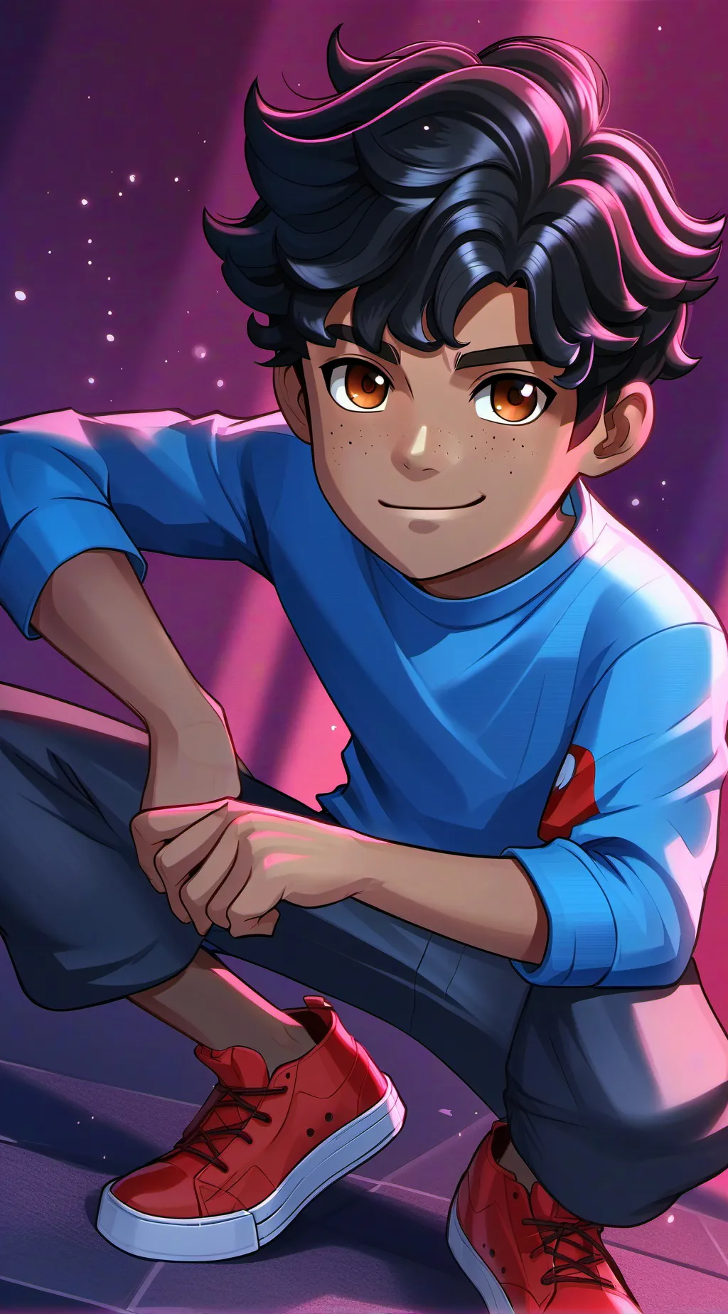 ai character: luca background