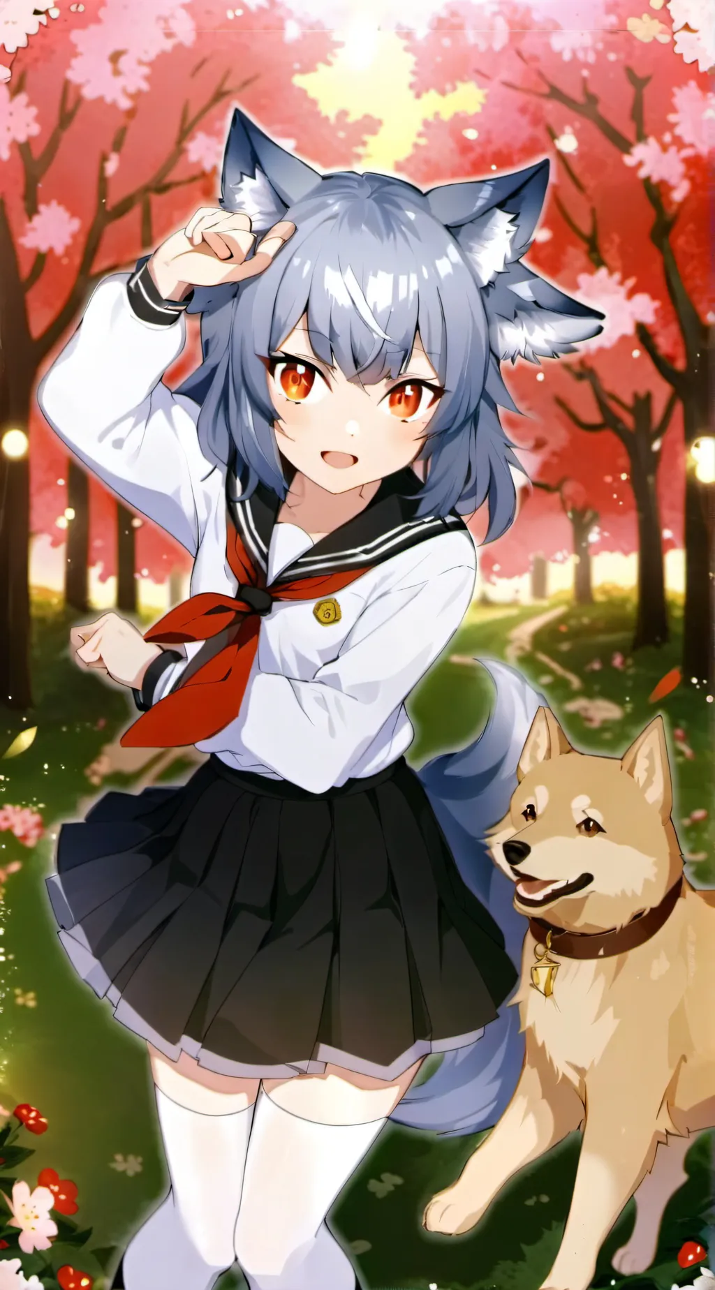 ai character: ~Wolfgirl~  background