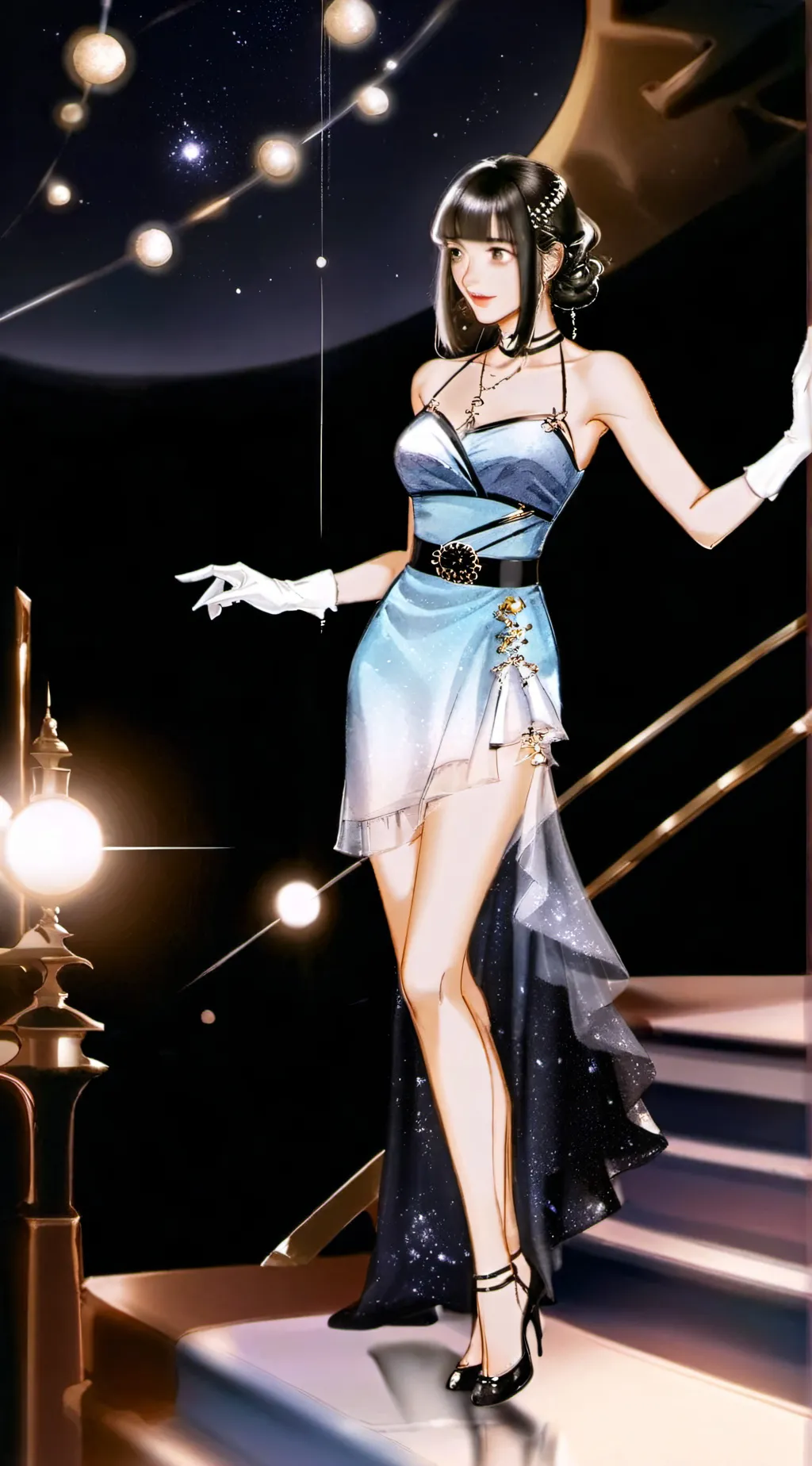 ai character: Luna background