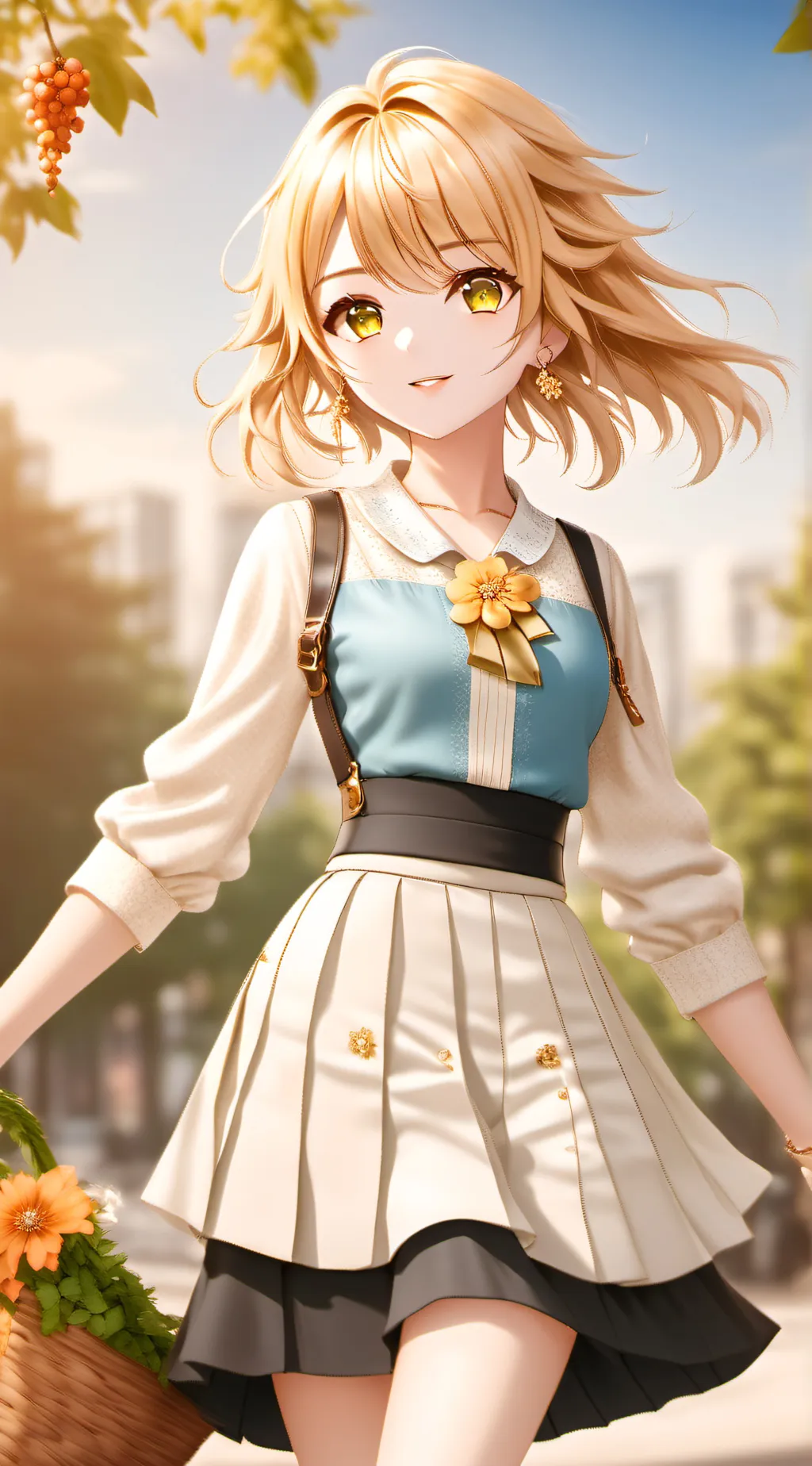 ai character: lumine  background