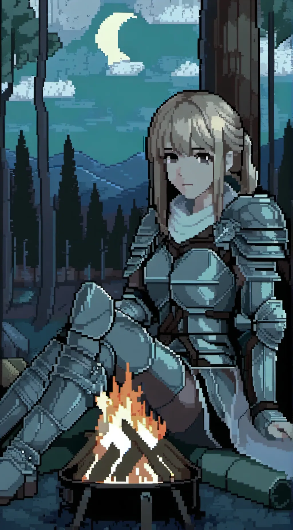 ai character: Knight Of Rest background