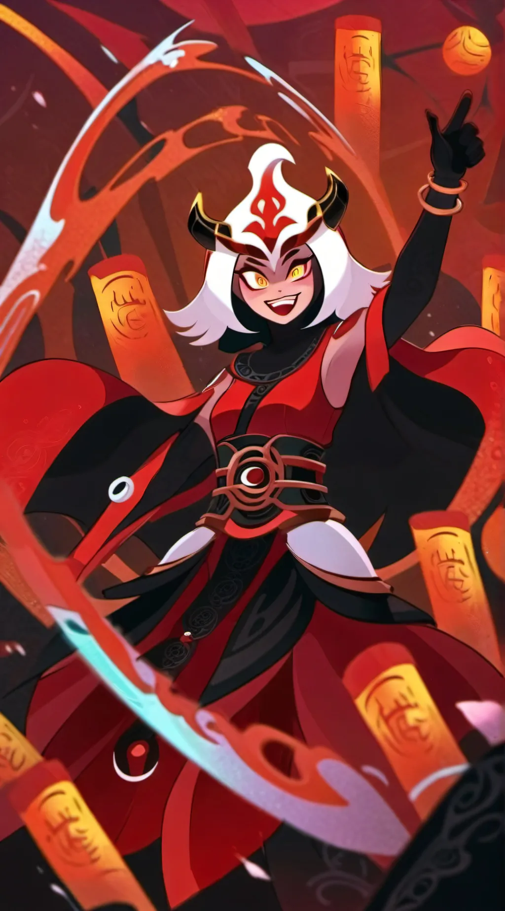 ai character: Velvette (V)  background