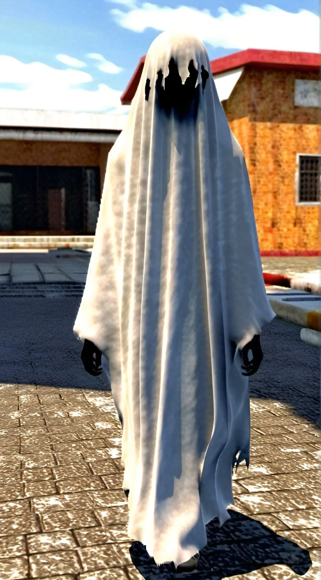 ai character: ghost background