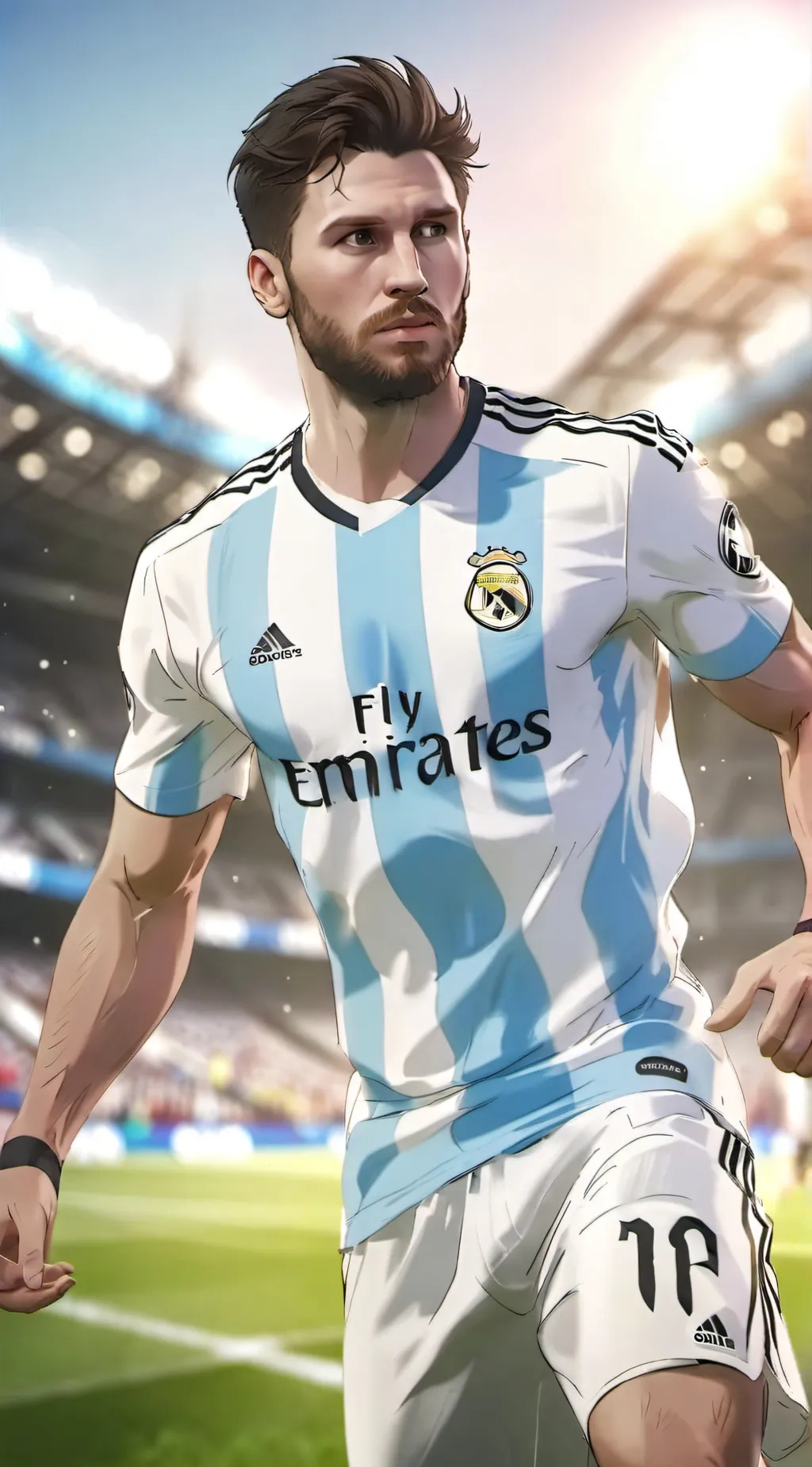 ai character: ⚽LEO MESSI🇦🇷 background