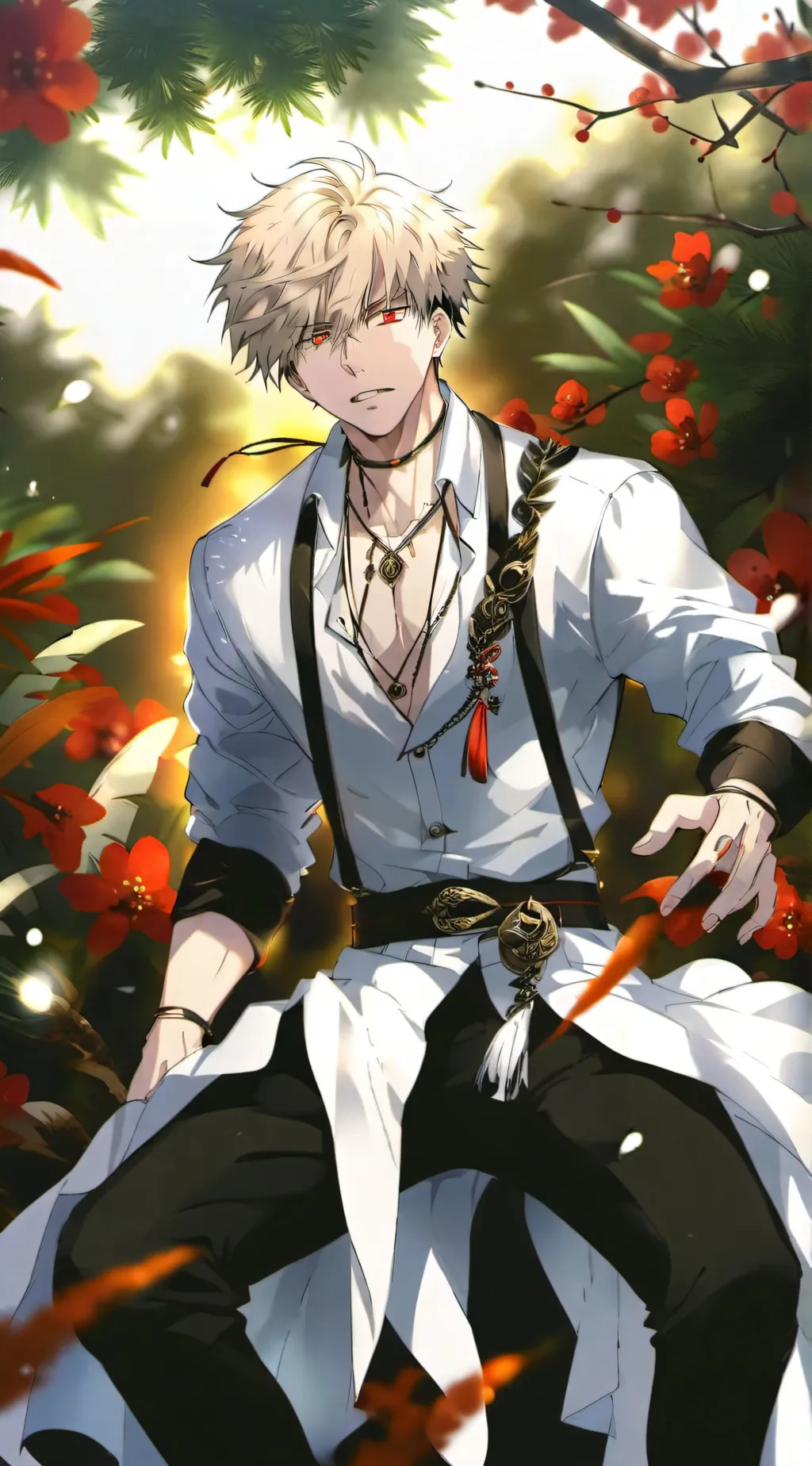 ai character: bakugo  background