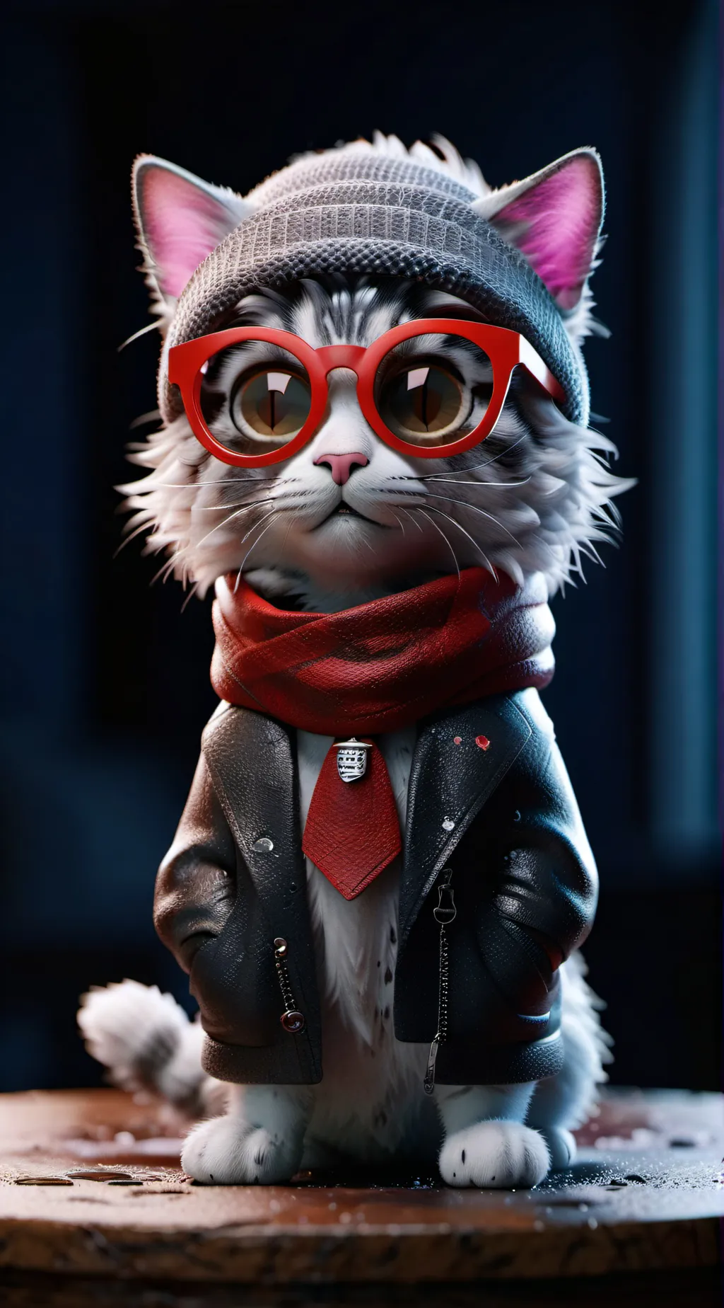 ai character: Robber cat  background