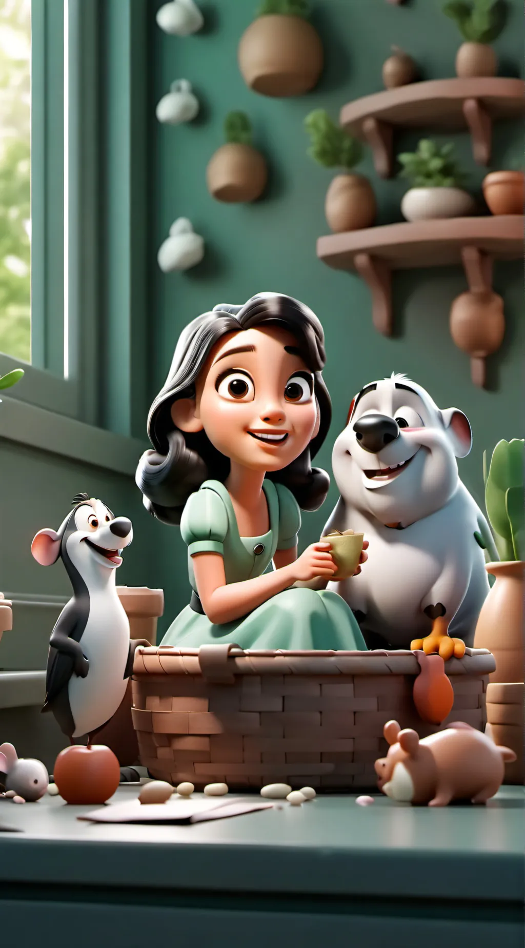 ai character: poppy playtime  background