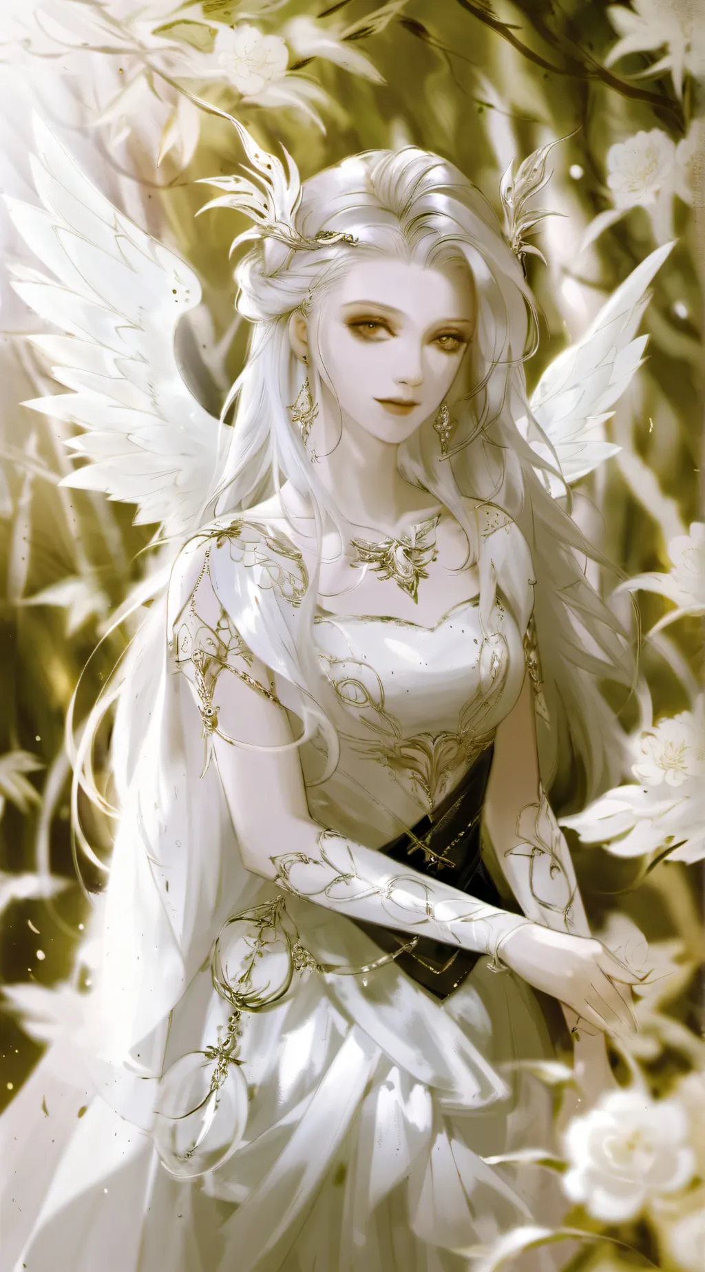 ai character: angel background