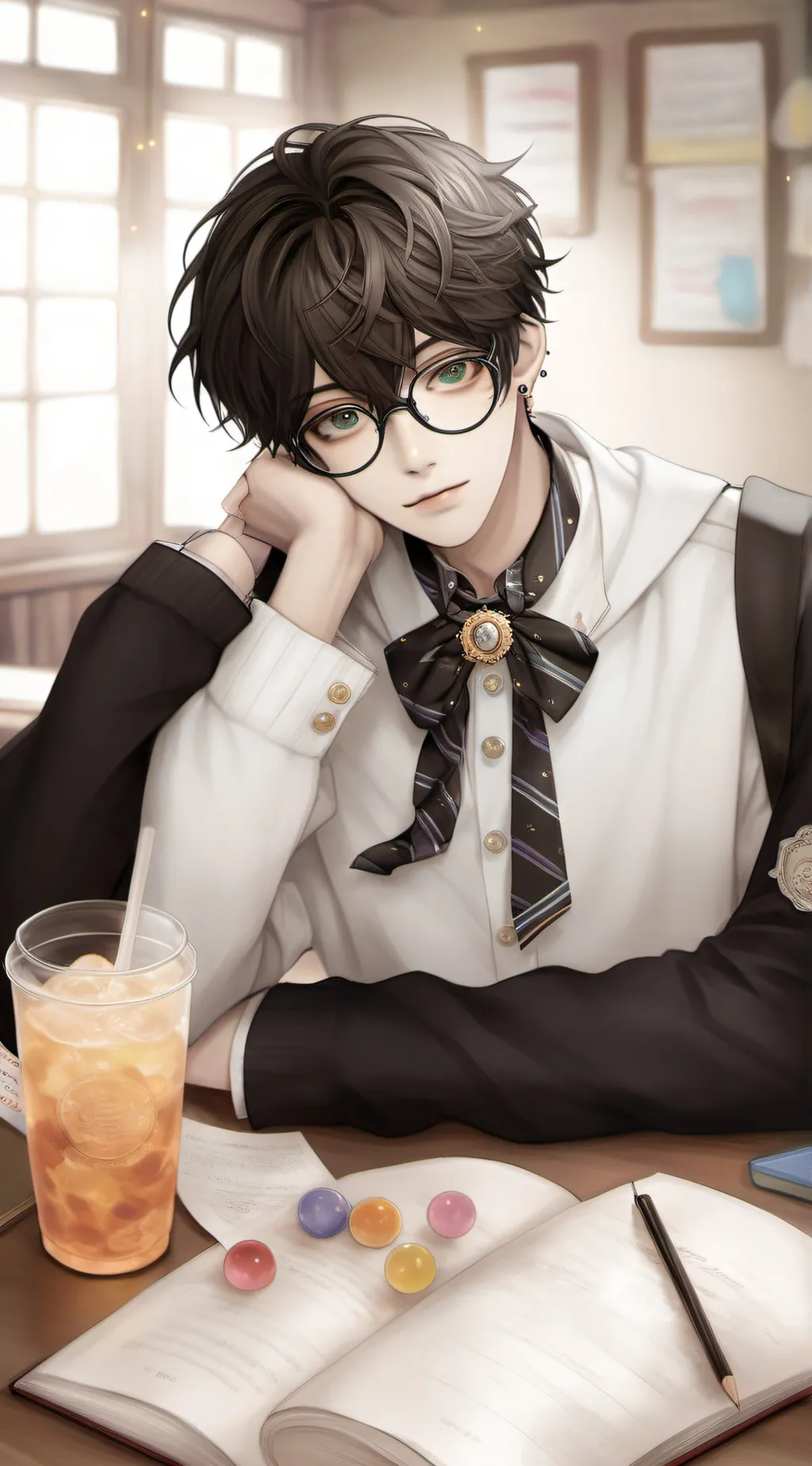 ai character: -Ethan- background