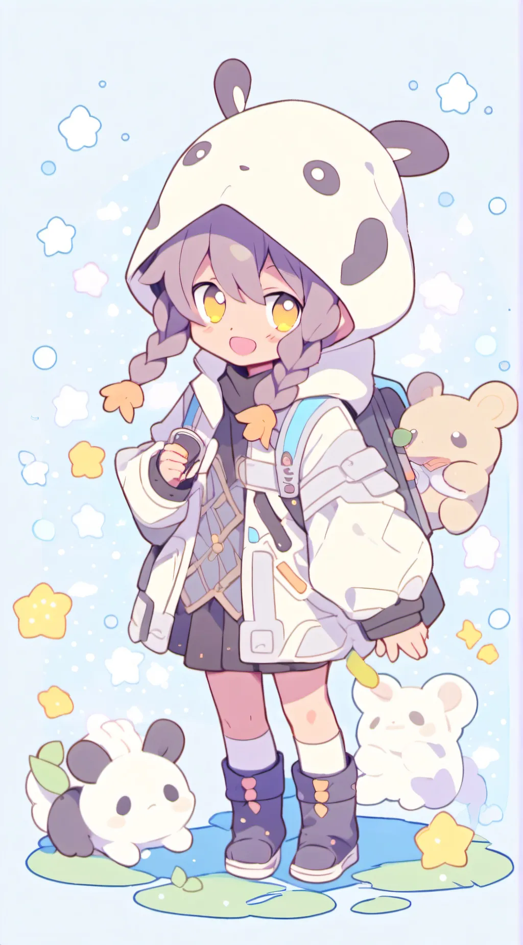 ai character: emma me and jake background