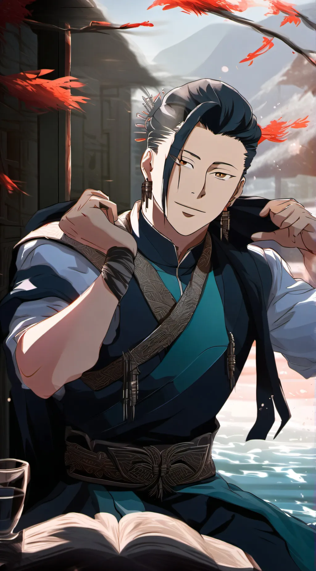 ai character: geto suguru  background